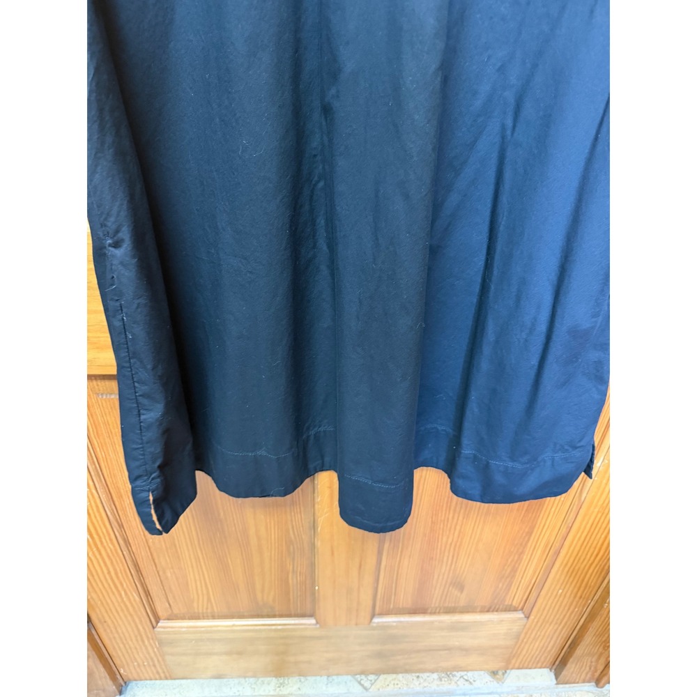 Old Navy Black Swing Shirt Dress Short Sleeve Pockets Medium Tall MT - Picture 7 of 9